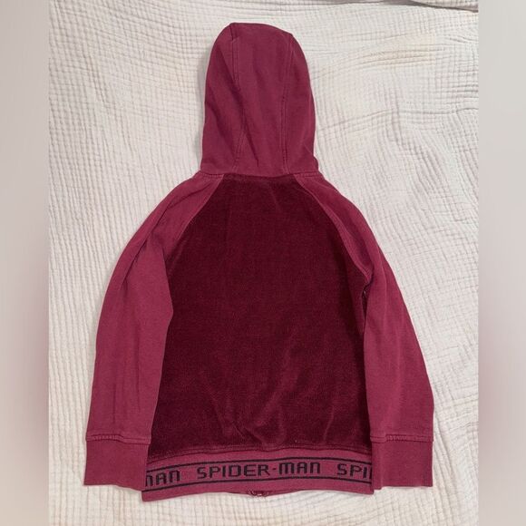 Boys small 5/6 Spider-Man zip up- has some pilling - Picture 3 of 3